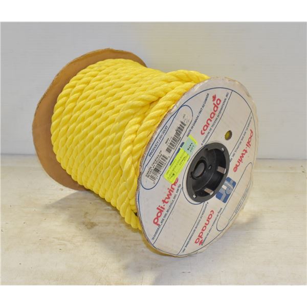 COIL OF YELLOW POLY ROPE (5/8