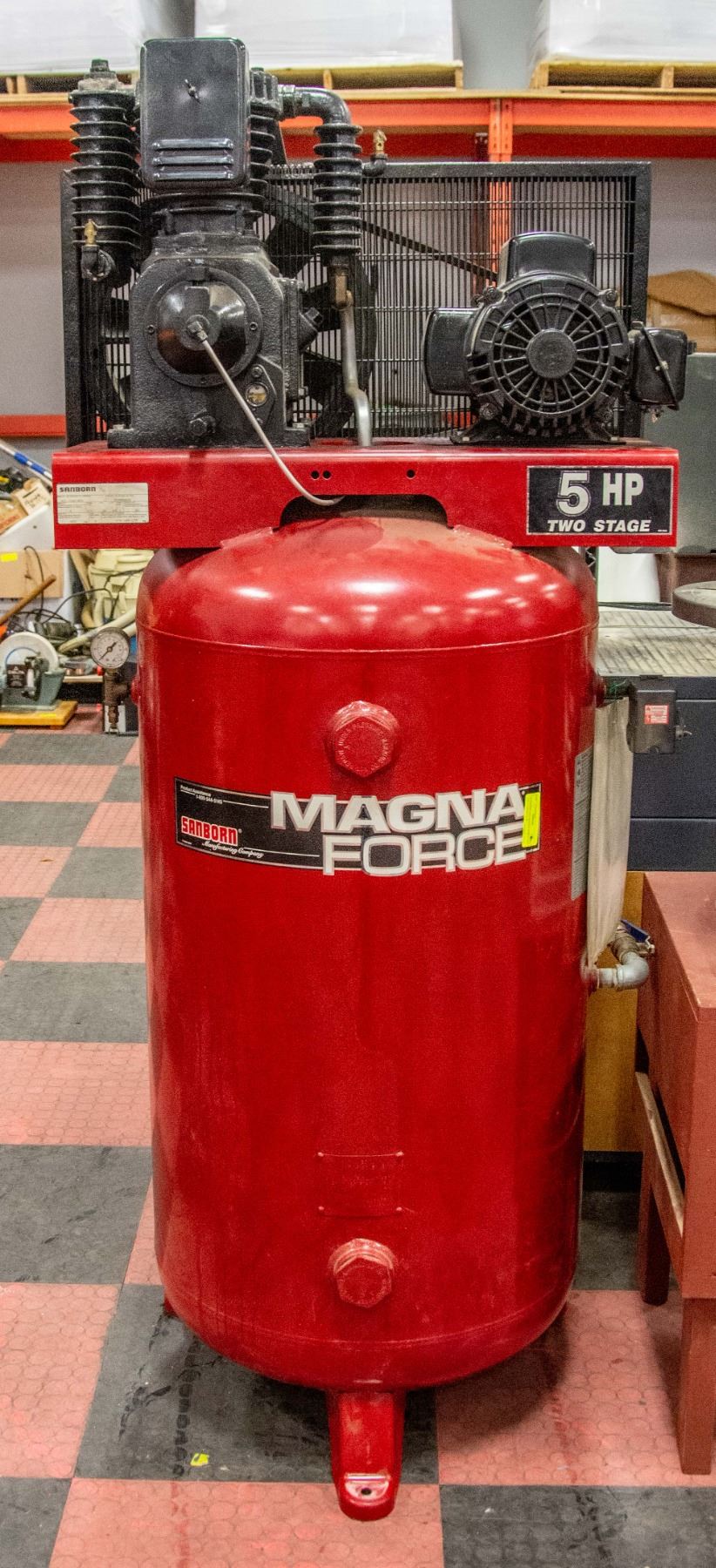 SANBORN 230V MAGNA FORCE 5HP AIR COMPRESSOR