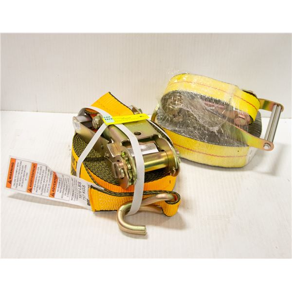 2 - 2 INCH RATCHET STRAPS