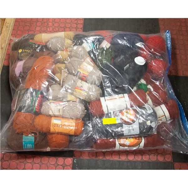 LARGE LOT OF ASSORTED YARN