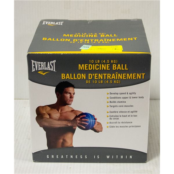 EVERLAST 10LB MEDICINE BALL