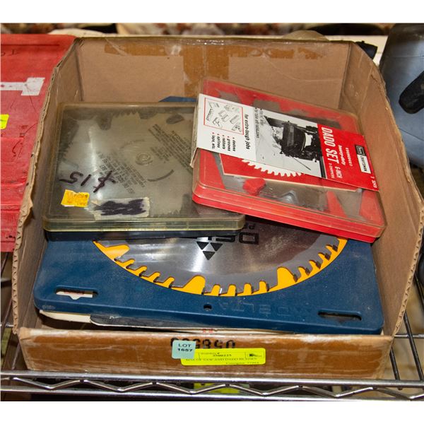 BOX OF SAW AND DADO BLADES