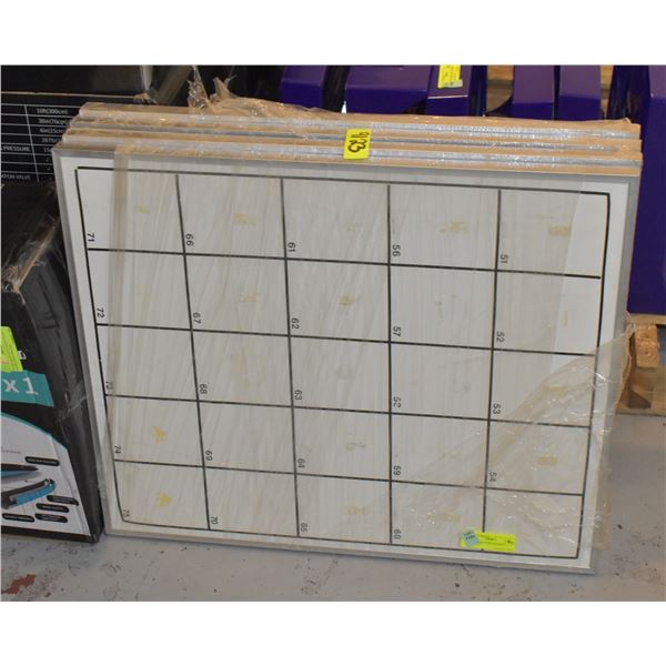 4 METAL PICTURE FRAMES