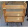 Image 1 : WOOD CART WITH SHELVESH-37.5" W-15" L-32.5"