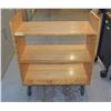 Image 1 : WOOD CART WITH SHELVES H-37" W-15" L-32"