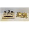 Image 1 : 2 DOUBLE INKWELL SETS