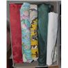 Image 1 : BOX WITH 5 LARGE TABLE CLOTHS FOR DIFFERENT