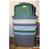 Image 1 : 7 LARGE RUBBERMAID TOTES WITH LIDS