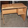 Image 1 : ROLLING OAK STYLE DESK APPROX H-29" W-19.5" L-36"
