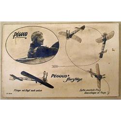 RARE 1910 PEGOUD FTURZFLIIGE GERMAN PILOT AND PLAN