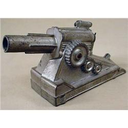 C. 1940'S WW2 ERA LARGE SPRING LOADED TOY CANNON