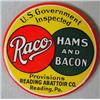 Image 1 : ANTIQUE ROCO HAMS AND BACON CELLULOID ADVERTISING 