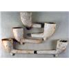 Image 1 : LOT OF 5 CIVIL WAR INDIAN CLAY TRADE PIPES - OAK H