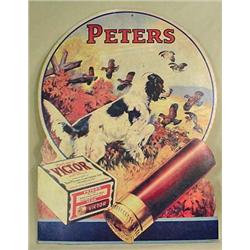 VINTAGE PETERS VICTOR SHOTGUN SHELLS ADVERTISING S