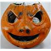 Image 1 : VINTAGE PAPIER MACHE JACK O LANTERN  - EVIL FACE