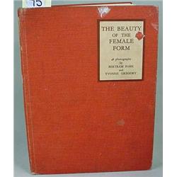 1938  THE BEAUTY OF THE FEMALE FORM  HARDCOVER BOO