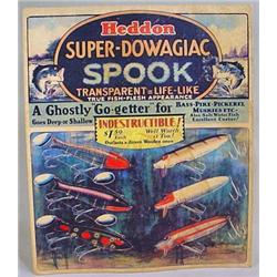 VINTAGE HEDDON FISHING LURE STORE ADVERTISING DISP