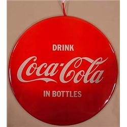 VINTAGE CELLULOID COCA-COLA ADVERTISING SIGN - App