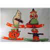 Image 1 : LOT OF 4 VINTAGE HALLOWEEN DIE CUTS
