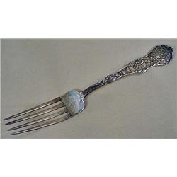 1912 STERLING SILVER SOUVENIR FORK - STATE OF IOWA