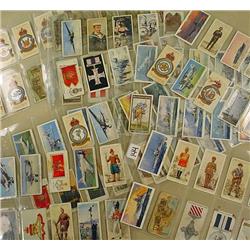 LARGE LOT OF VINTAGE CIGARETTE CARDS - MILITARY, U