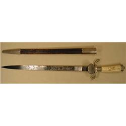 RARE IMPERIAL GERMAN SHOOTING ASSOCIATION DAGGER W