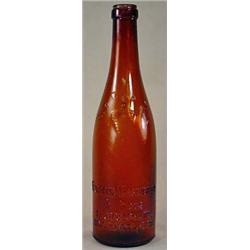 VINTAGE RED TOP RYE AMBER WHISKEY BOTTLE - Ferdina