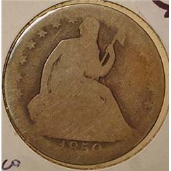1850-O SEATED LIBERTY HALF DOLLAR - See Pics to Gr