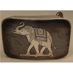 SIAM STERLING SILVER BELT BUCKLE