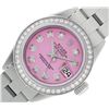 Image 2 : Rolex Ladies Stainless Steel Pink Diamond 26MM Datejust