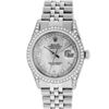 Image 2 : Rolex Mens Stainless Steel Mother Of Pearl Diamond Lugs Datejust Wristwatch