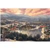Image 1 : Sunset on Snowflake Lake by Thomas Kinkade