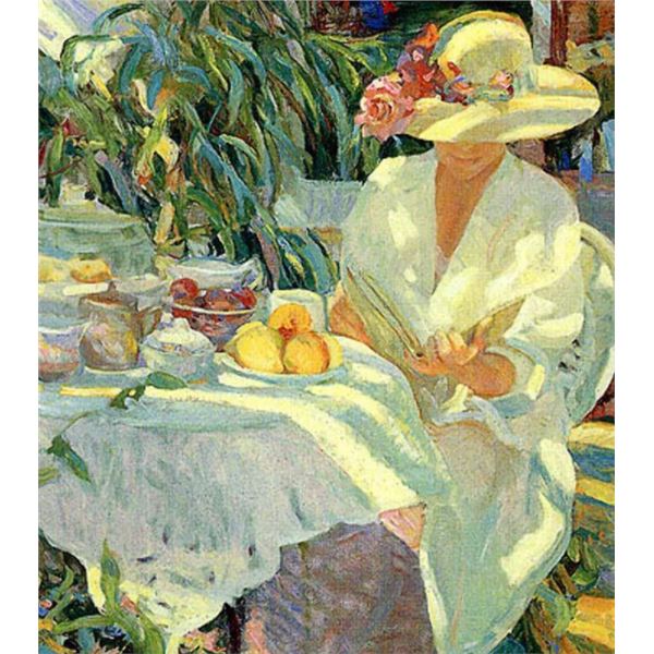 Garden Solitude by Don Hatfield on canvas