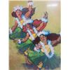 Image 3 : Hula Dancers Artwork, Signed by Artist Alfred Furtado, Framed & Matted 27" x 23"