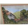 Image 2 : Landscape Artwork w/ Farm & Ducks Signed by Artist, Framed & Matted 28"x21"