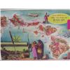 Image 2 : Aloha Airlines 1950's Map of The Islands of Hawaii Matted 20"x16"