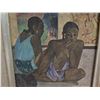 Image 2 : Seated Women Artwork Framed & Matted 10"x10"