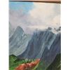 Image 13 : The Koolau's Artwork Signed by Artist Ima Taylor Framed & Matted 45"x32" (has some water damage)