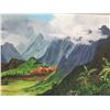 Image 2 : The Koolau's Artwork Signed by Artist Ima Taylor Framed & Matted 45"x32" (has some water damage)