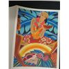 Image 2 : Hawaiian Woman Folding Artwork Card 9"x12"