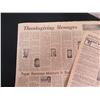 Image 18 : Qty 3 Vintage Newspapers Honolulu Advertiser LBJ in Hawaii 1963, Thanksgiving Messages, etc