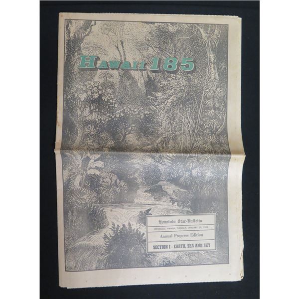 Hawaii 185 Newspaper by Honolulu Star Bulletin Annual Progress Edition 1963