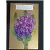 Image 2 : Qty 2 Violet Postcard Artworks w/ Poems 5"x3"