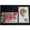 Image 1 : Qty 2 Birthday Greetings & Best Wishes w/ Poems & Flowers 5"L