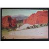 Image 1 : Pike's Peak and Gateway to Garden of the Gods Colorado Postcard 5"L