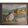 Image 1 : Turkish Trophies Cigarettes Fable Series The Frog and the Ox 3"L