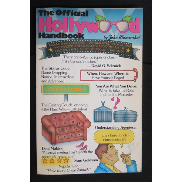 The Official Hollywood Handbook by John Blumenthal 1984 Illustrated