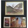 Image 1 : Qty 2 Art Postcards: Mountain Scene & Card Book Rotorua New Zealand