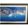 Image 3 : Tom Tim Panoramic Photography Artwork Kahala, Aina Haina Aerial 15"x7"