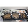 Image 1 : Multiple Paper-Like Asian Tiger Motif Mixed Media Art